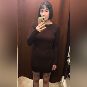 T by Alexander Wang Mesh Insert Minidress